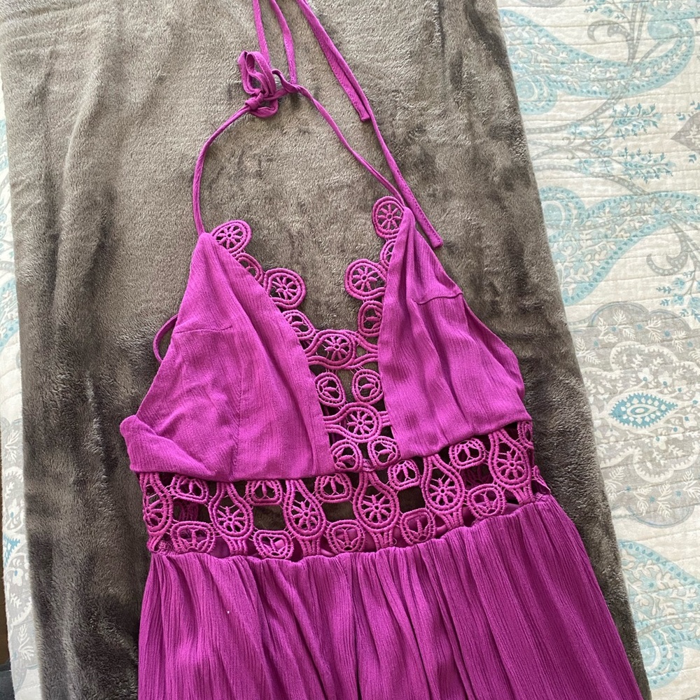Purple maxi dress